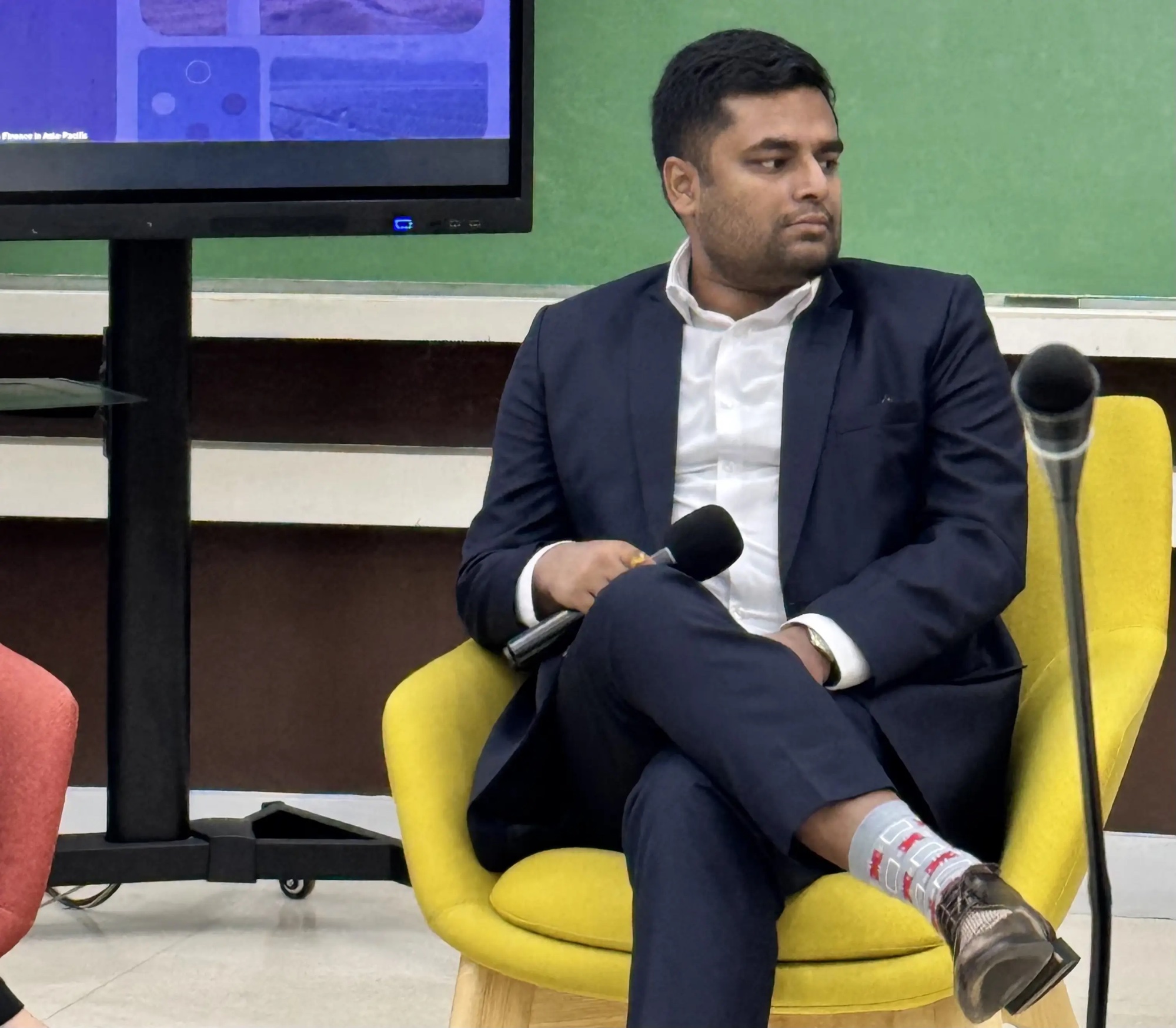 Shaurya Ritwik during panel discussion, AIM Development Industry Dialogue