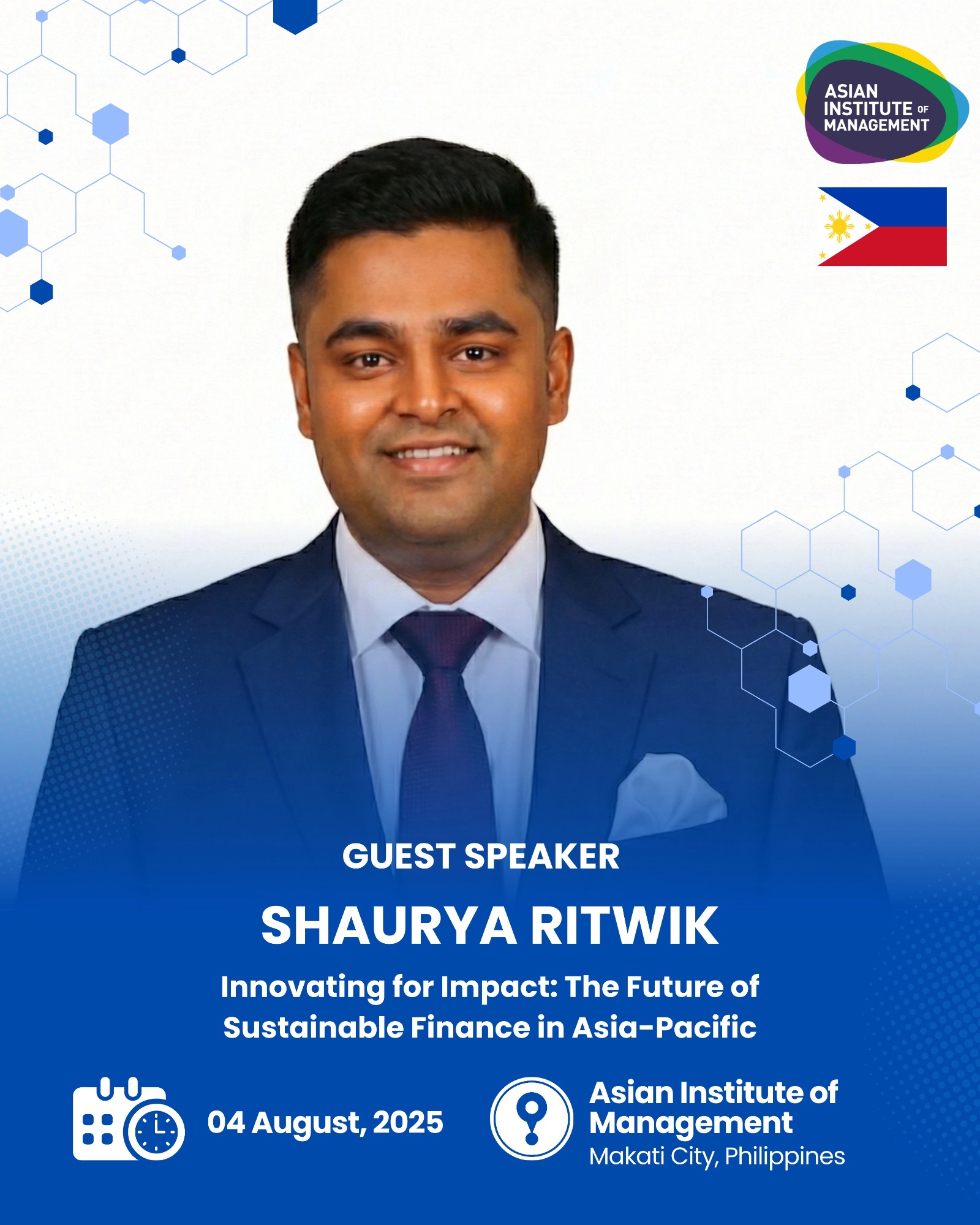 Shaurya Ritwik at Asian Institute of Management, Philippines
