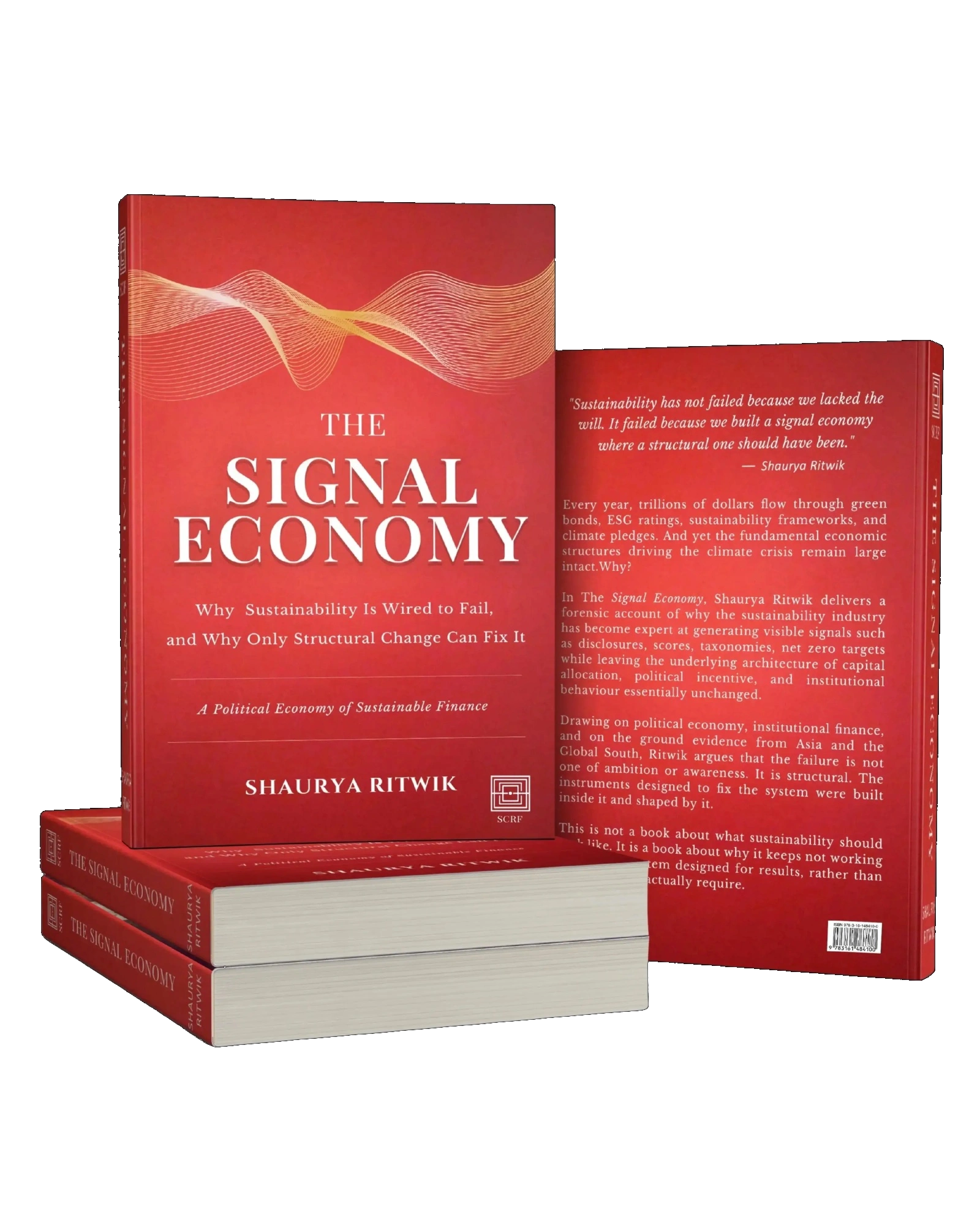 The Signal Economy — stacked book covers, Shaurya Ritwik